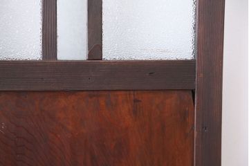 大正ロマン　凝った作りの色ガラス扉1枚(ドア)