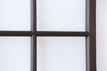 アンティーク　幅の広いシンプルなガラス戸　2枚セット(引き戸)