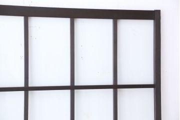 アンティーク　幅の広いシンプルなガラス戸　2枚セット(引き戸)