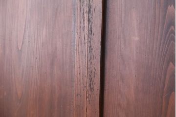 アンティーク　状態の良いダイヤガラス帯戸　4枚セット(ガラス戸、板戸)