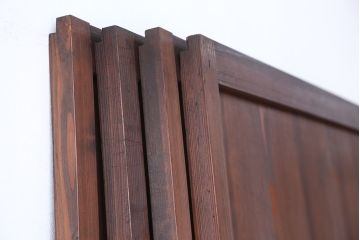 アンティーク　状態の良いダイヤガラス帯戸　4枚セット(ガラス戸、板戸)