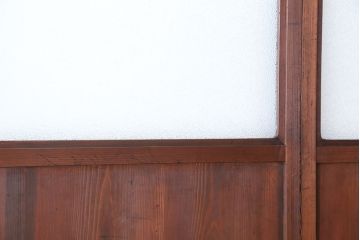 アンティーク　状態の良いダイヤガラス帯戸　4枚セット(ガラス戸、板戸)