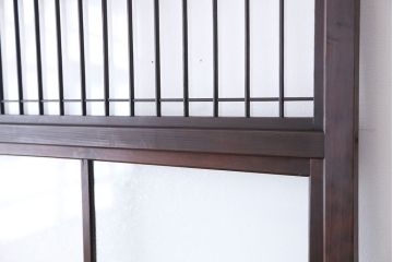 古民具・骨董　上質な作り込みの結霜ガラス引き戸　4枚セット(ガラス戸)