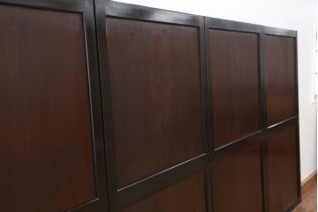 古民具・骨董　杉材1枚板　状態の良い帯戸　4枚セット(板戸)