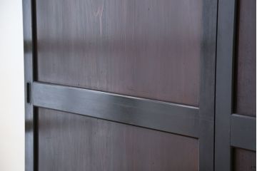 古民具・骨董　杉材1枚板　状態の良い帯戸　4枚セット(板戸)
