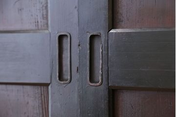 古民具・骨董　杉材1枚板　状態の良い帯戸　4枚セット(板戸)