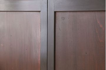 古民具・骨董　杉材1枚板　状態の良い帯戸　4枚セット(板戸)