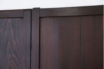 古民具・骨董　味わい深い格子帯戸　4枚