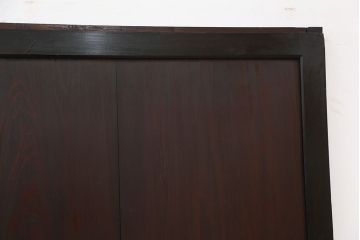 ★古民具・骨董　シンプルな格子帯戸　2枚セット(板戸、引き戸)