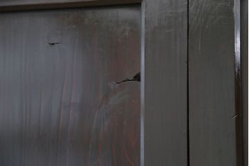 ★古民具・骨董　使い込まれた帯戸　2枚セット(板戸)