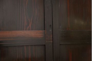 ★古民具・骨董　使い込まれた帯戸　2枚セット(板戸)