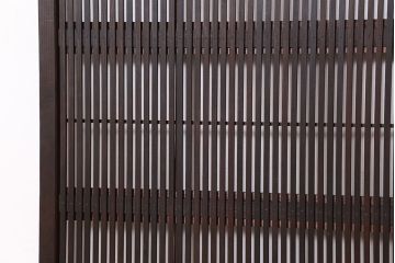 ★古民具・骨董　繊細で上質な裏障子付き格子戸　2枚セット