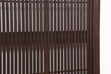 ★古民具・骨董　繊細で上質な裏障子付き格子戸　2枚セット