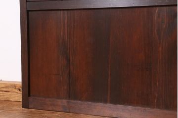 ★古民具・骨董　繊細で上質な裏障子付き万本格子戸　2枚セット