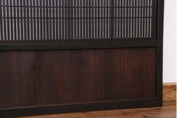 ★アンティーク　シックで繊細な裏障子付き格子戸　2枚セット