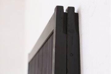 ★アンティーク　シックで繊細な裏障子付き格子戸　2枚セット