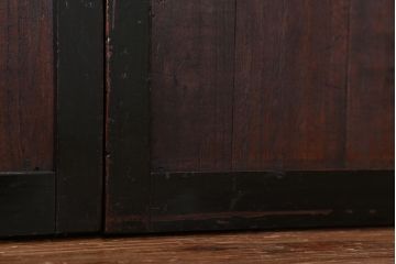 ★アンティーク　シックで繊細な裏障子付き格子戸　2枚セット