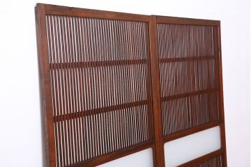 ★アンティーク　古い木の格子戸　2枚セット