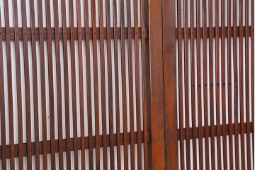 ★アンティーク　古い木の格子戸　2枚セット