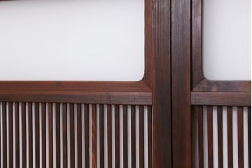 ★アンティーク　古い木の格子戸　2枚セット