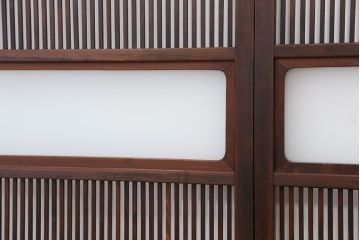 ★アンティーク　古い木の格子戸　2枚セット