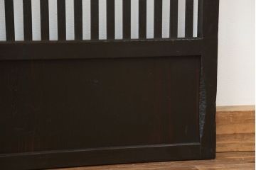 ★古民具・骨董　古いシックな格子戸4枚セット(建具)