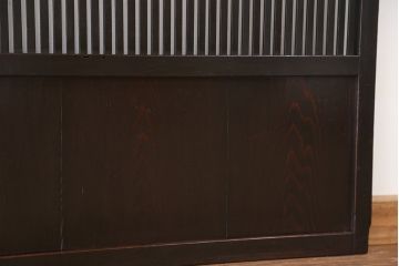 古民具・骨董　シックでシンプルな時代格子戸　4枚セット(建具)