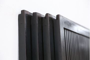 古民具・骨董　シックでシンプルな時代格子戸　4枚セット(建具)
