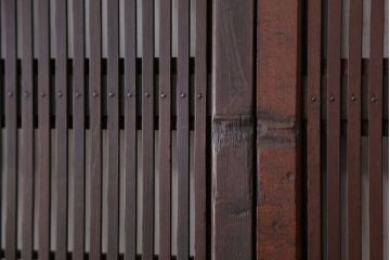古民具・骨董　極上!裏障子付き万本格子戸　4枚セット(建具)