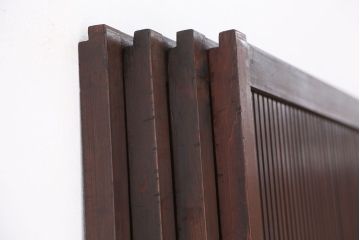 古民具・骨董　極上!裏障子付き万本格子戸　4枚セット(建具)