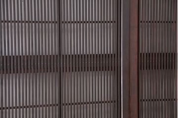 古民具・骨董　4枚九尺幅　極上・上手物　裏障子付き万本格子戸　4枚セット