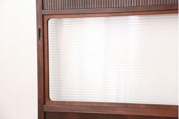 古民具・骨董　上手物　裏ガラス入り　繊細な万本格子戸3枚セット
