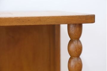 レトロ家具　アンティーク レトロなデザインのダイヤガラス本箱(収納棚・ブックケース)
