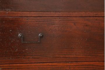 アンティーク家具　古民具・骨董 明治時代 使い込まれた北陸収納箪笥サイドボード(水屋箪笥、食器棚、収納棚)