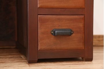 アンティーク家具　アンティーク　古い木のカウンター式片袖机(テーブル/作業台)