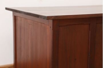 アンティーク家具　アンティーク　古い木のカウンター式片袖机(テーブル/作業台)
