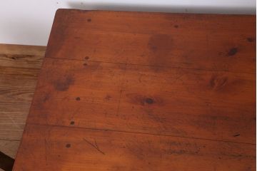 レトロ家具　昭和レトロ　古い木の小さな文机(座机)