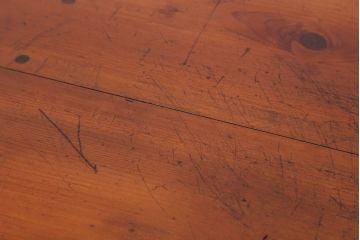 レトロ家具　昭和レトロ　古い木の小さな文机(座机)