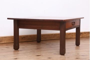 レトロ家具　昭和レトロ　古い木の小さな文机(座机)