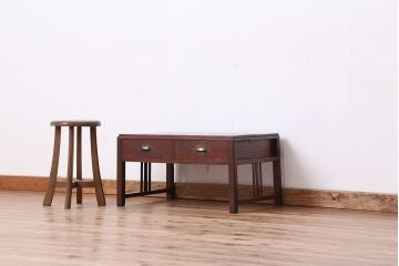 アンティーク家具　アンティーク　古い木の小さな座机(テーブル)