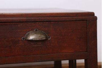 アンティーク家具　アンティーク　古い木の小さな座机(テーブル)