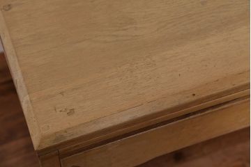 レトロ家具　昭和レトロ　明るい色あいの片袖机(テーブル/作業台)