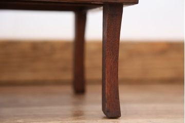 アンティーク家具　アンティーク　古い栓材の小さな角ちゃぶ台?