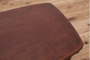 アンティーク家具　アンティーク　古い栓材の小さな角ちゃぶ台