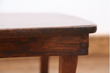 アンティーク家具　アンティーク　古い栓材の小さな角ちゃぶ台