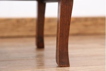 アンティーク家具　アンティーク　古い栓材の小さな角ちゃぶ台