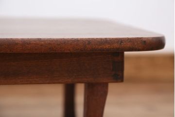 アンティーク家具　アンティーク　古い栓材の小さな角ちゃぶ台?