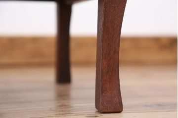 アンティーク家具　アンティーク　古い栓材の小さな角ちゃぶ台?