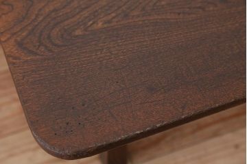 アンティーク家具　アンティーク　古い栓材の小さな角ちゃぶ台?