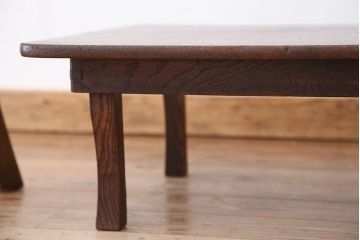 アンティーク家具　アンティーク　古い栓材の小さな角ちゃぶ台?